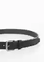 Cinturón Bolonia Negro Talla 80 Hombre Mango