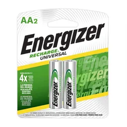 Pila Recargable Aa X 2 Unidades Batería Energizer