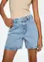 Short Zaida Tejano Medio Talla 36 Mujer Mango