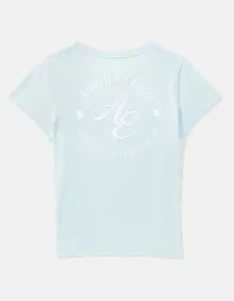 Camiseta Mujer Azul Talla X-Small American Eagle 03009462