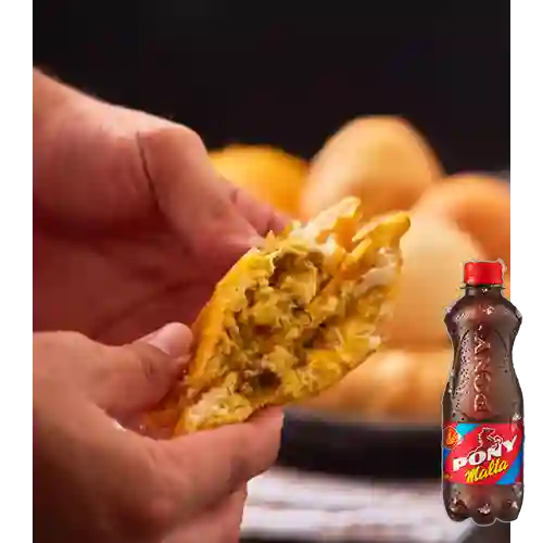 Combo Arepa de Huevo + Pony Malta 350 ml