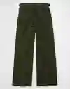 Pantalón Mujer Verde Talla 8 REGULAR 5385350 American Eagle
