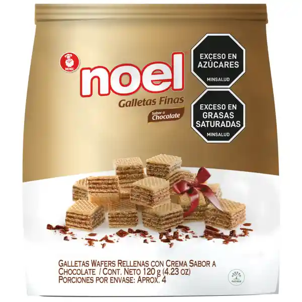 Galleta Noel Bolsa Wafer Cubitos Chocolate 120 g