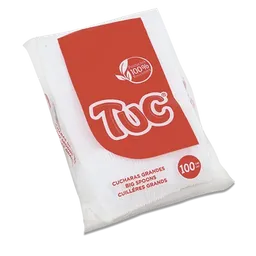 Tuc Cuchara Grande Plaástica Blanca