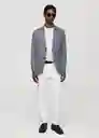 Blazer Americana Verner Azul Talla 48 Hombre Mango