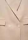 Blazer Americana Tempoli Piedra Talla S Mujer Mango
