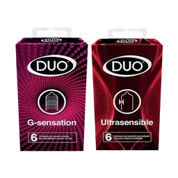 Combo Duo Condones Ultrasensibles + G-Sensation	