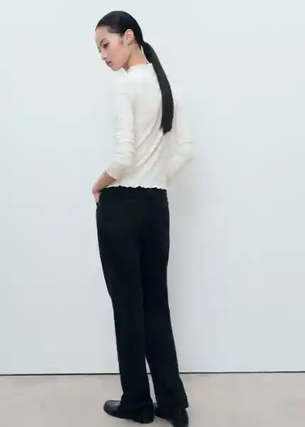Camiseta Curlis Blanco Talla M Mujer Mango