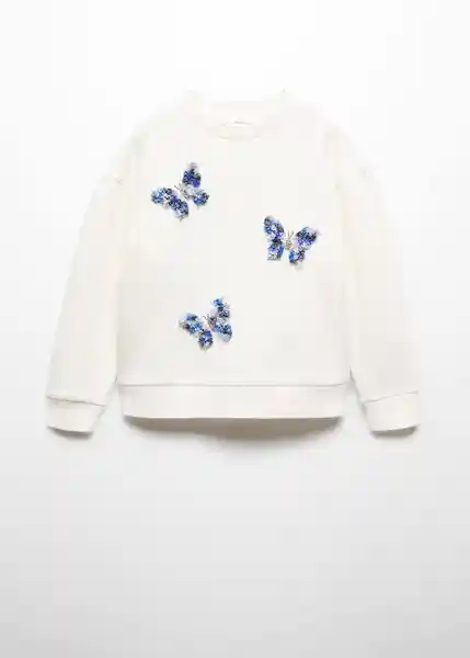 Sudadera Fly Off Niñas White Talla 14 Mango