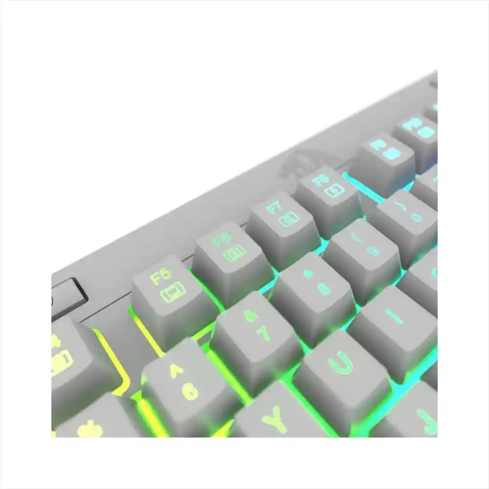 Teclado Gamer Redragon Shiva K512w Membrana Blanco Rgb