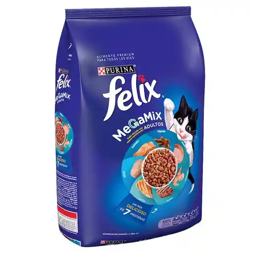 Felix Alimento Premium para Gatos Adultos Megamix 7 Proteínas