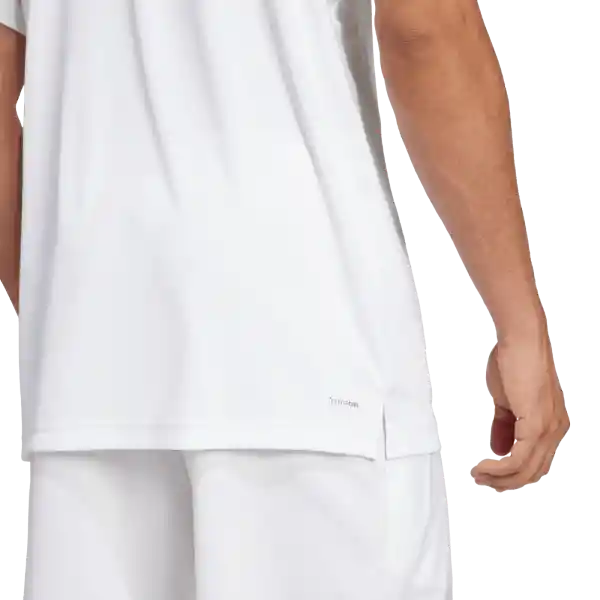 Adidas Camiseta Polo Club 3Str Para Tenis Hombre Blanco Talla XL