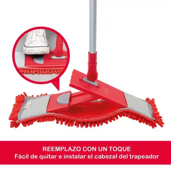 Triple Clean Mopa de Microfibra 120 x 40 cm