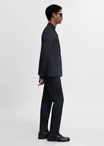 Pantalón Paulo Navy Talla 38 Hombre Mango