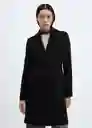 Abrigo Dali Negro Talla L Mujer Mango