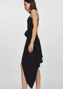 Vestido Gardenia Negro Talla L Mujer Mango