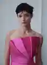 Vestido Pop Fucsia Talla S Mujer Mango