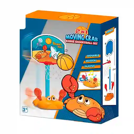 Juego de Baloncesto Para Niños de Cangrejo Con Movimiento Monkey