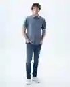Camisa Hombre Azul Talla S 819f006 Americanino