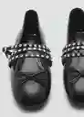 Zapatos Stud Negro Talla 40 Mujer Mango