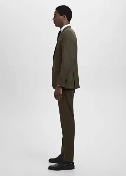 Pantalón Milan Khaki Talla 42 Hombre Mango