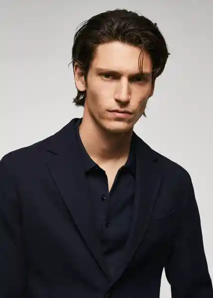 Blazer Americana Verner Navy Talla 50 Hombre Mango