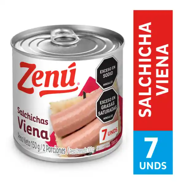 Zenú Pack Salchicha Viena de Cerdo y Pollo