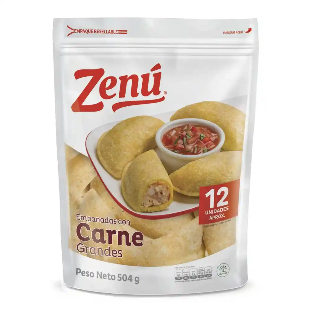 Zenú Empanadas con Carne Grandes