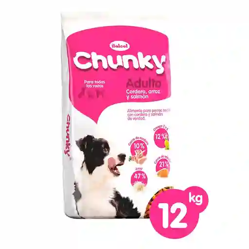 Chunky Alimento Para Perro Seco Cordero Arroz y Salmón