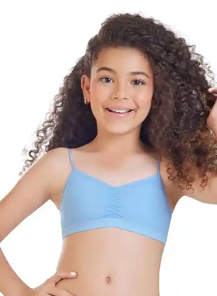 Fi-Kids Top Básico Niña Azul Claro Talla 14