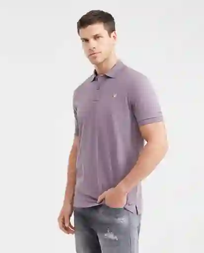 Camiseta Polo Muscle Morado Efímero Oscuro S Chevignon