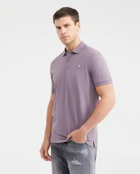 Camiseta Polo Muscle Morado Efímero Oscuro S Chevignon