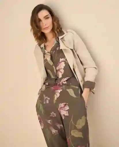 Camisa Verde Aceituna Oscuro Talla M 412G001 Esprit