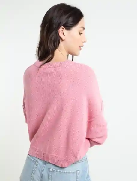  Abrigo Tejido Toledo Rosa Silvestre Medio Mujer Talla Xs Naf-Naf 