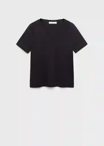 Camiseta Chalspic Negro Talla S Mujer Mango