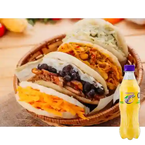 Combo Arepa Mbappé + Quatro Original 400ML