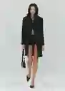 Abrigo Dragone Negro Talla S Mujer Mango