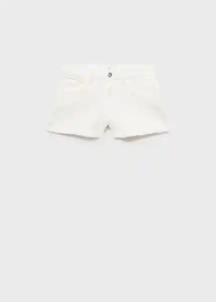 Short Frayed Offwhite Talla 23 Niñas Mango