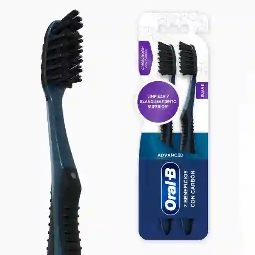 Oral-B Cepillo Dental Advanced 7 Beneficios con Carbón