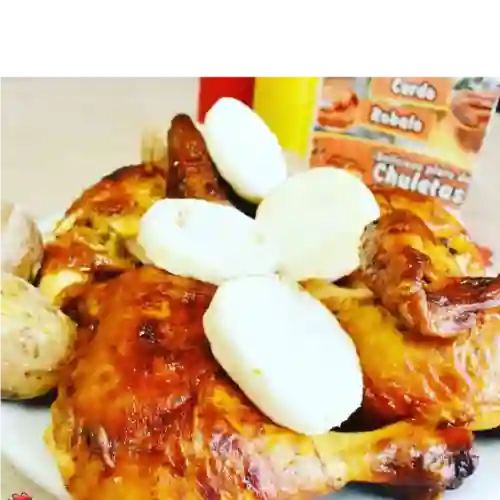 Combo 1/2 Pollo Asado + Ensalada de la Casa