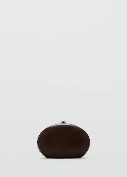 Bolso P Monada Chocolate Talla 99 Mujer Mango