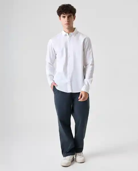 Camisa Hombre Blanco Talla L 812G501_BLA110601 Americanino