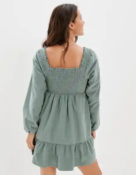 Vestido Mujer Verde Talla: X-Small American Eagle