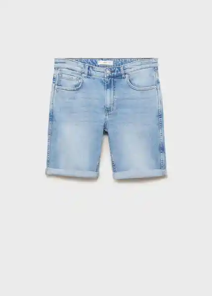 Bermuda Rock Tejano Medio Talla 38 Hombre Mango