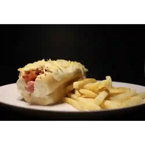 Combo Perro Sencillo + Papas Fritas