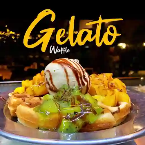 Waffle con Gelato