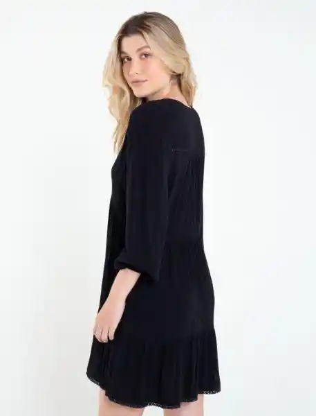 Vestido Loaita Mujer Negro Puro Ultraoscuro Talla L Naf Naf