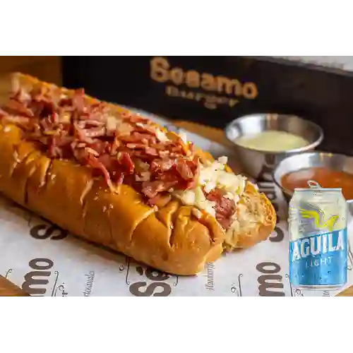 Combo Perro Ranchero + Aguila Light 355 ml