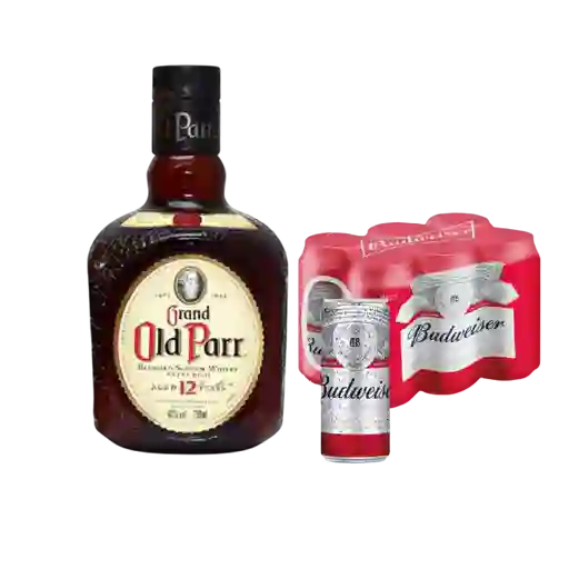 Combo Whisky Old Parr + Six Pack Budweiser