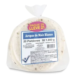 Sary Arepa de Maíz Blanca